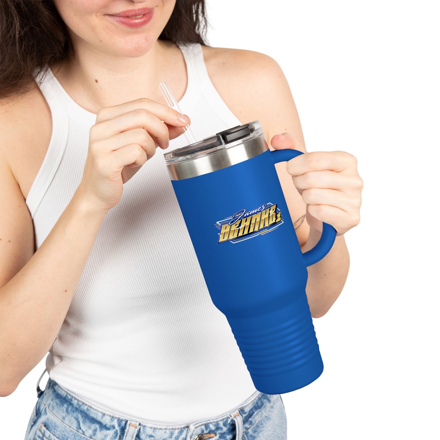 James Behnke Racing Insulated Travel Mug, 40oz