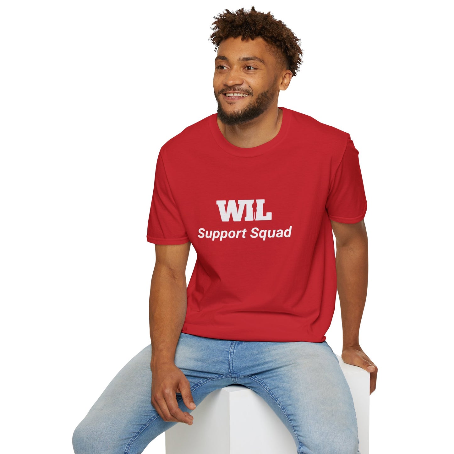 "Support Squad" Women in Leadership Unisex Softstyle T-Shirt - Minimalist 'WIL' & 'Her' Design for Casual Comfort