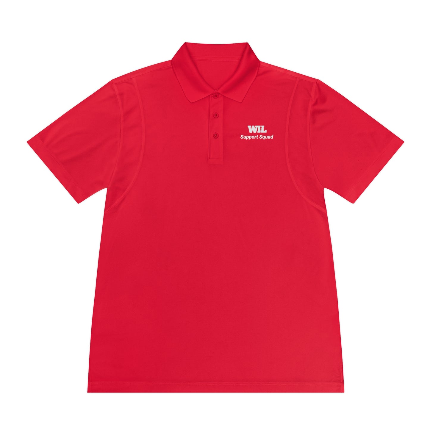 Men's "Support Squad" Women in Leadership Sport Polo Shirt - Support Squad Black Activewear