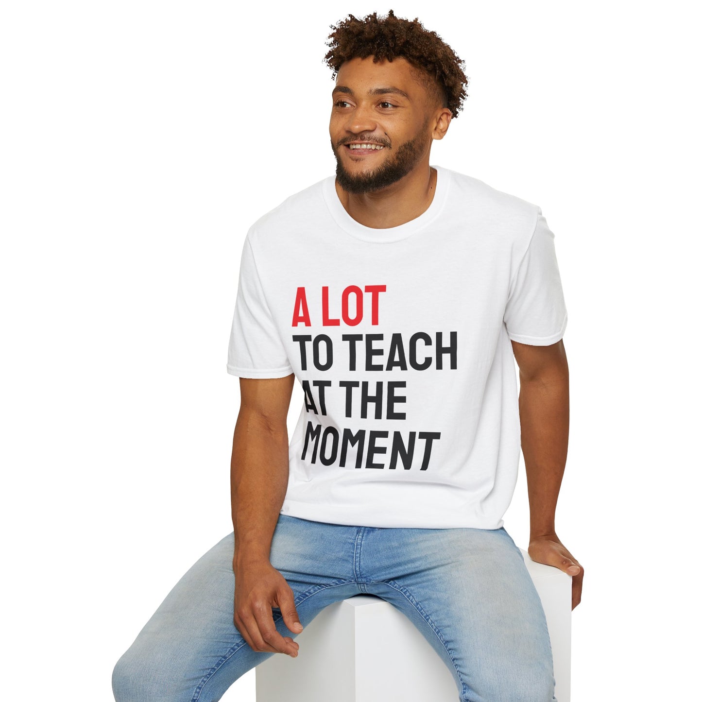 "A LOT TO TEACH AT THE MOMENT" Adult T-shirt