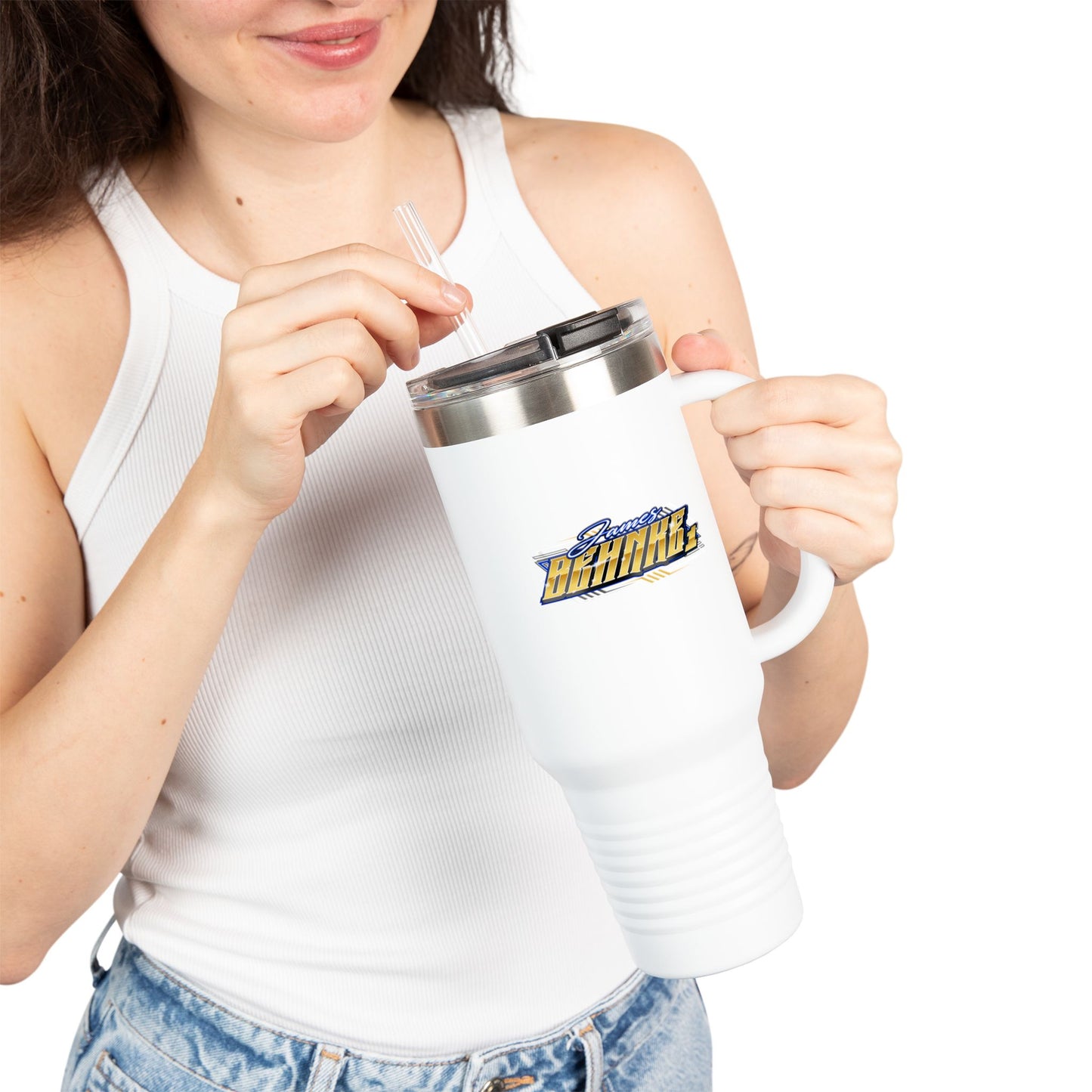James Behnke Racing Insulated Travel Mug, 40oz