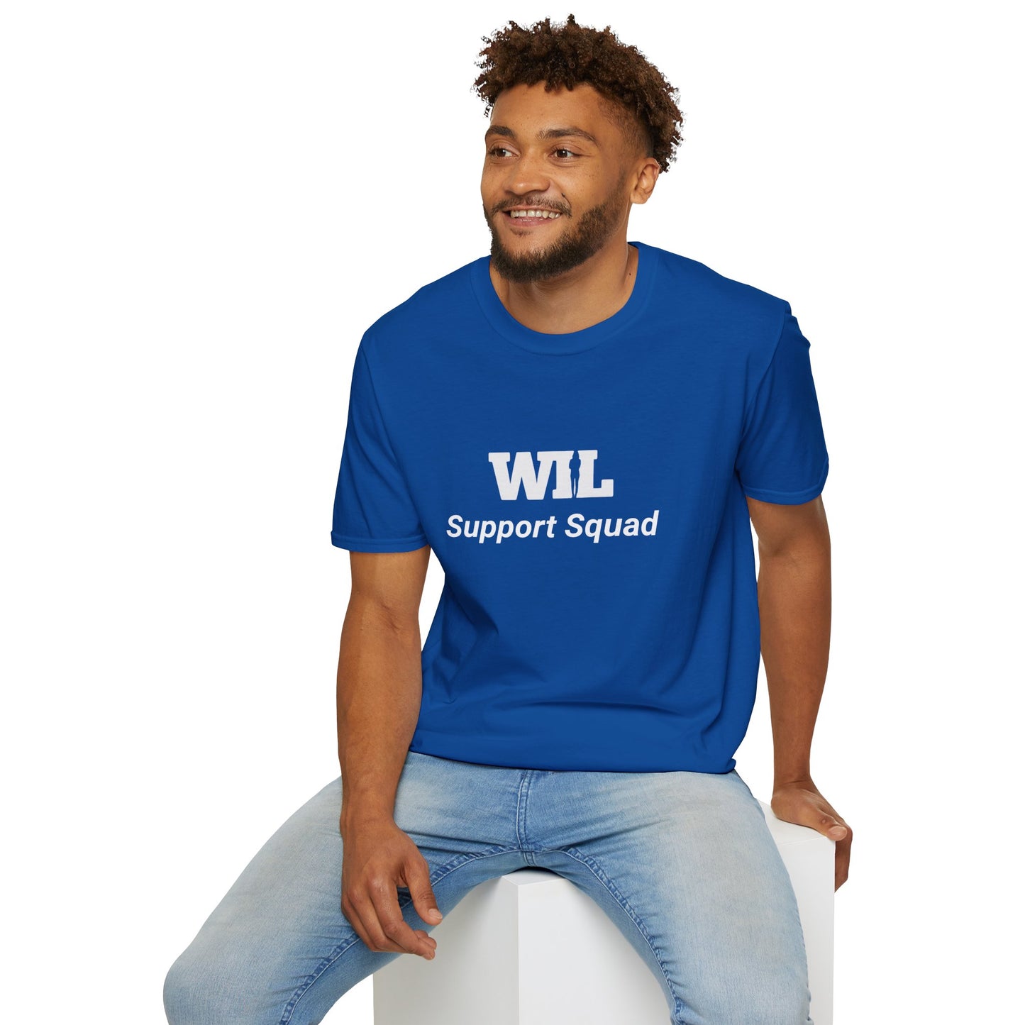 "Support Squad" Women in Leadership Unisex Softstyle T-Shirt - Minimalist 'WIL' & 'Her' Design for Casual Comfort