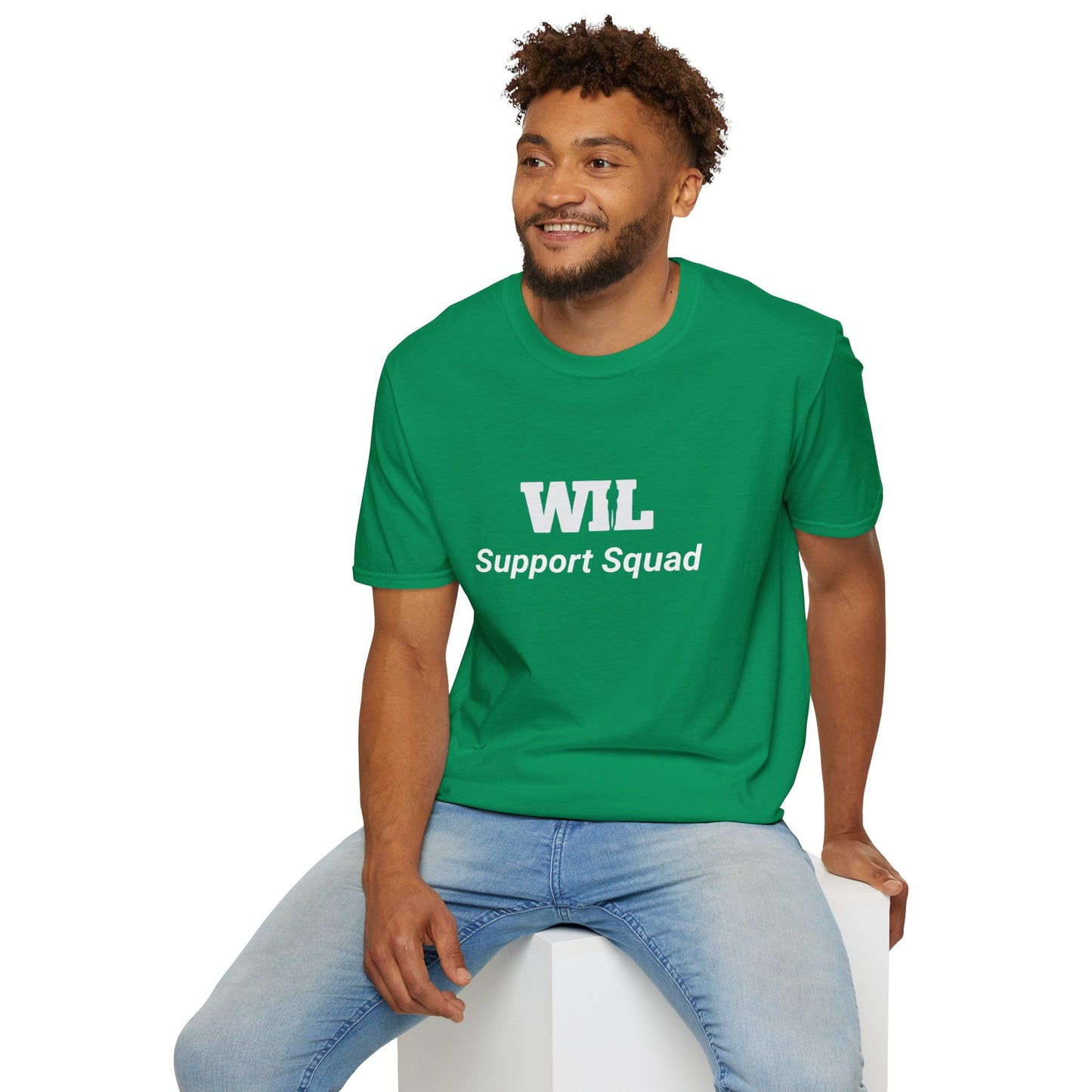 "Support Squad" Women in Leadership Unisex Softstyle T-Shirt - Minimalist 'WIL' & 'Her' Design for Casual Comfort