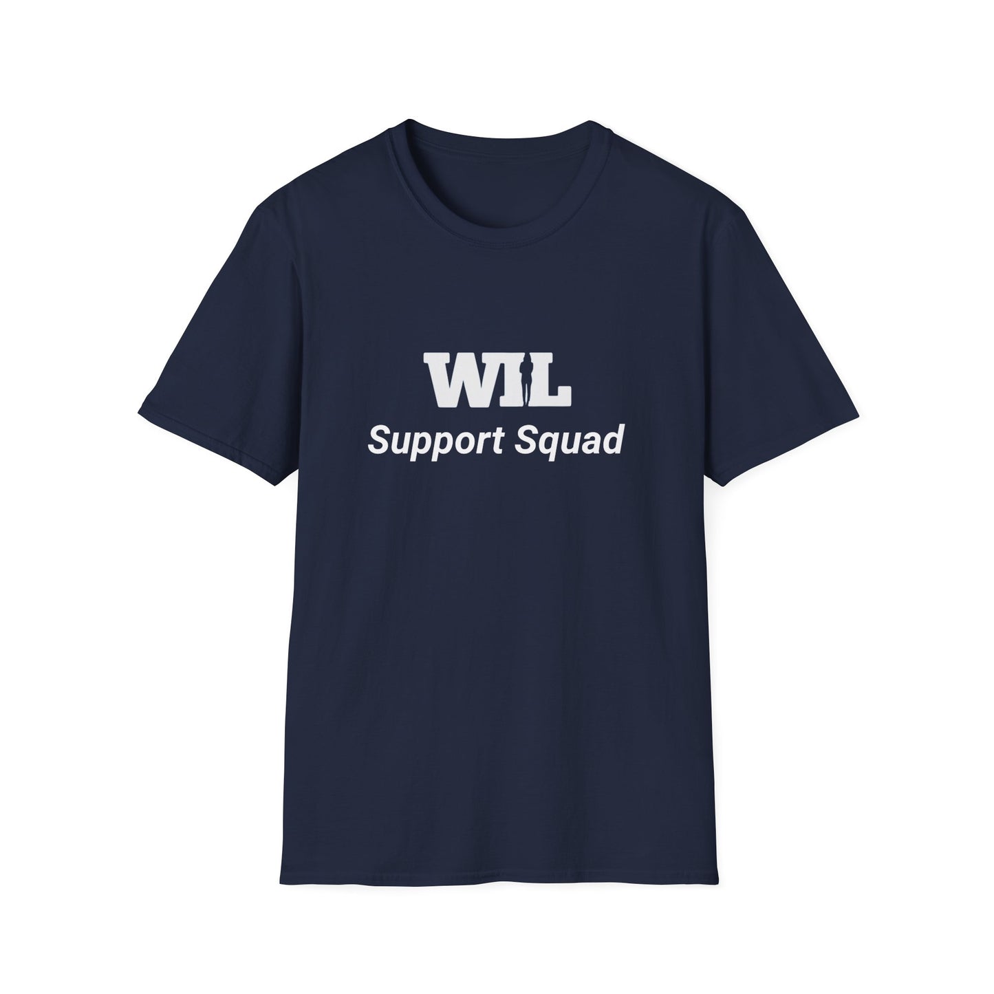"Support Squad" Women in Leadership Unisex Softstyle T-Shirt - Minimalist 'WIL' & 'Her' Design for Casual Comfort