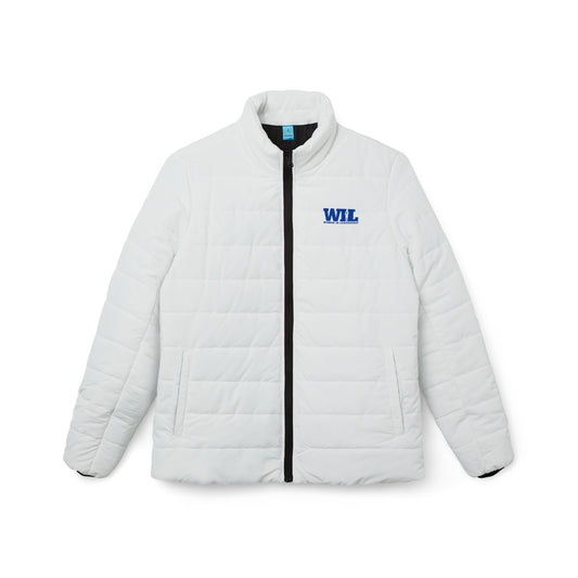 Women in Leadership White Ladies’ Puffer Jacket – Quilted Insulated Coat
