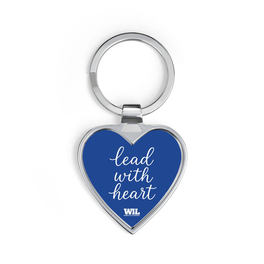"lead with heart" Keychain