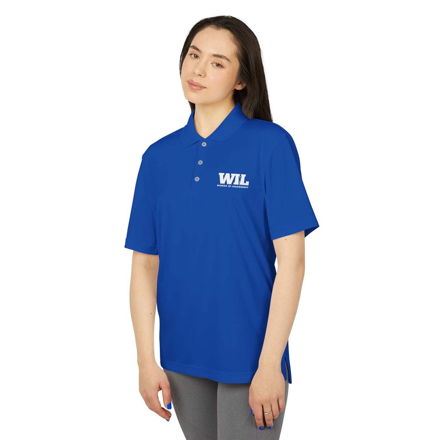 Women in Leadership ADIDAS Unisex Performance Polo with WIL Branding – Sporty & Stylish Activewear