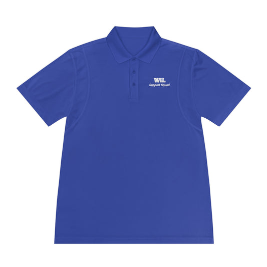 Men's "Support Squad" Women in Leadership Sport Polo Shirt - Support Squad Black Activewear