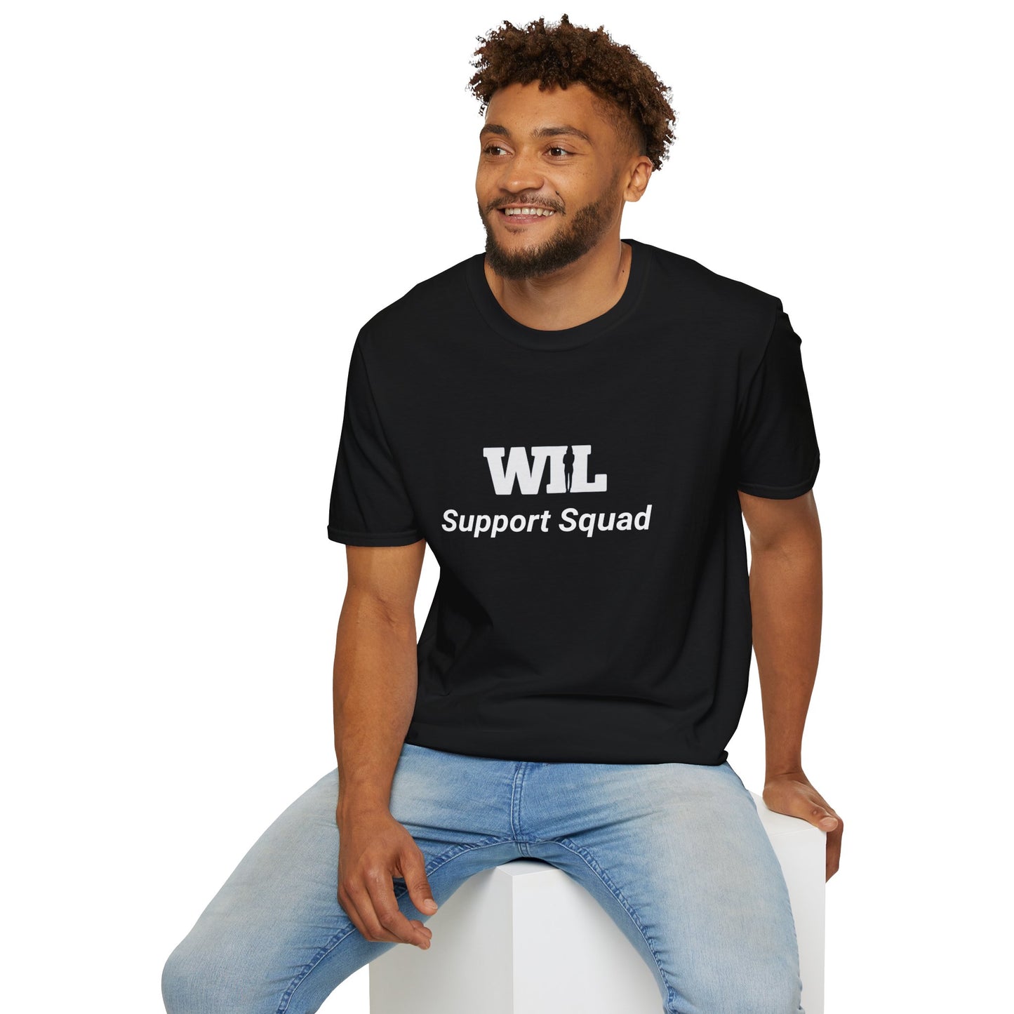 "Support Squad" Women in Leadership Unisex Softstyle T-Shirt - Minimalist 'WIL' & 'Her' Design for Casual Comfort